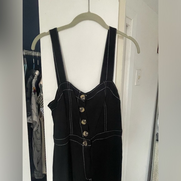 Black Jumpsuit with white stitching and buttons from Abercrombie & Fitch XS - Picture 3 of 6